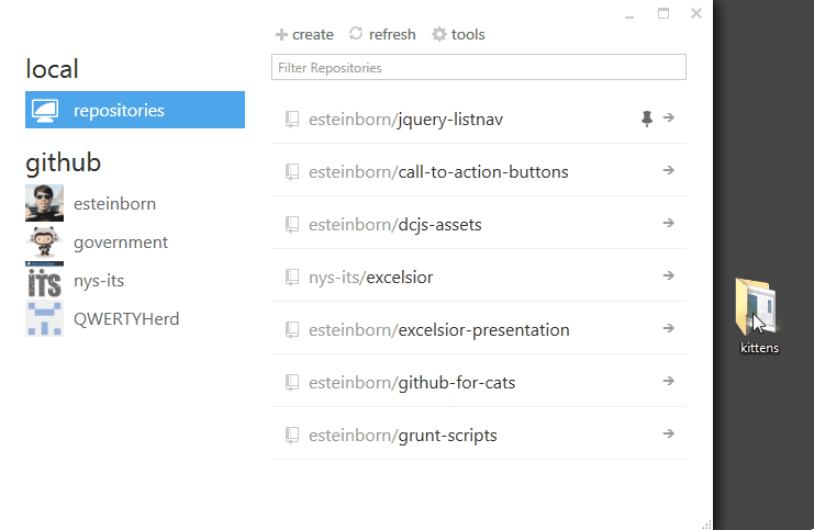 drag-drop folder into project